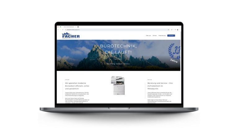 Webdesign - Pacher Büromaschinen